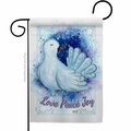 Patio Trasero 13 x 18.5 in. Peace Dove Garden Flag with Winter Wonderland Double-Sided Decorative Vertical Flags PA3873079